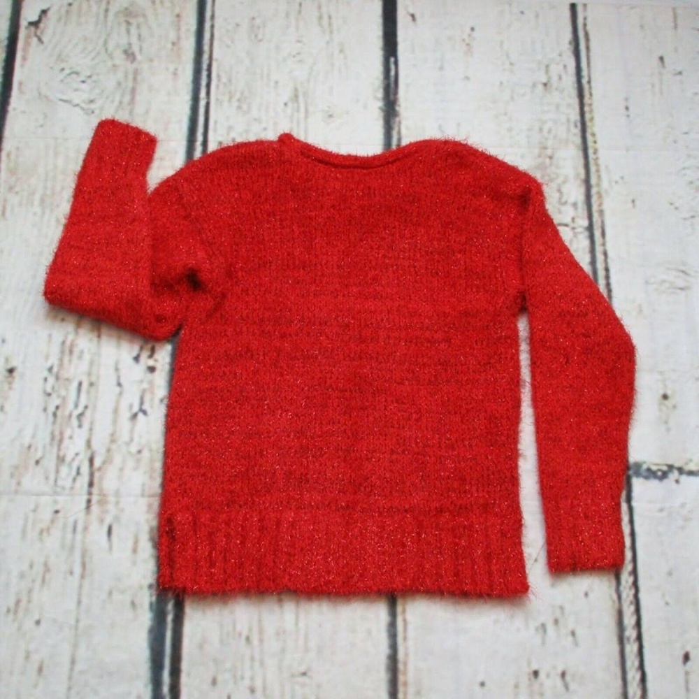 Like new Cat and Jack Red Sparkle Sweater